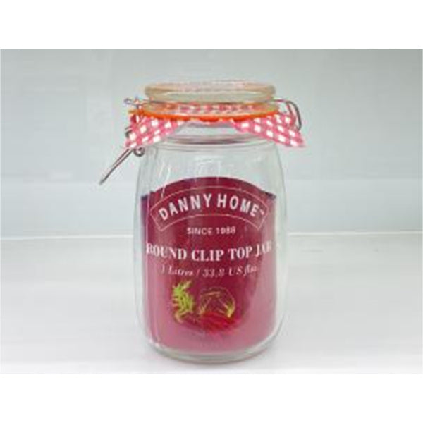 1Ltr Round clip top jar  DANNY HOME  1966-29
