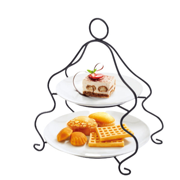 2Tier Serving Holder BRILLIANT Porcelain BR0058