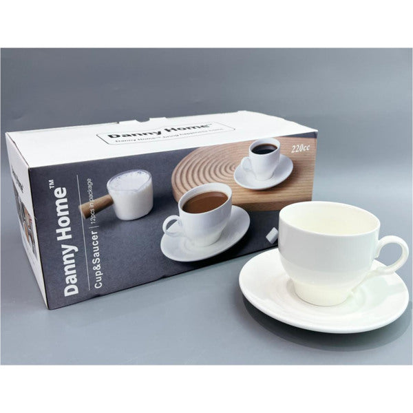 220ml cup&saucer 6 DANNY HOME BW20-02/6C