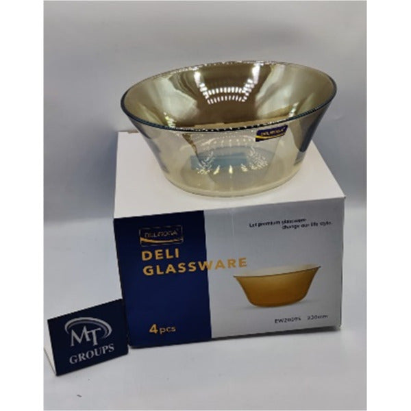 BOWL1PC(230MM) SMOKE(X4) DELI SOGA EW2009S