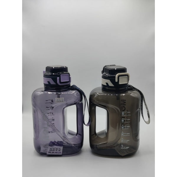 Water Bottle Plastic Sports Motivational Water Bottles Large Capacity Fitness Bottle