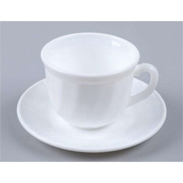 190ml Cup&Saucer Opal Glass DANNY HOME  XWB190-W