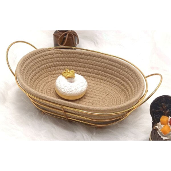 Golden Oval Basket - Multiple Use